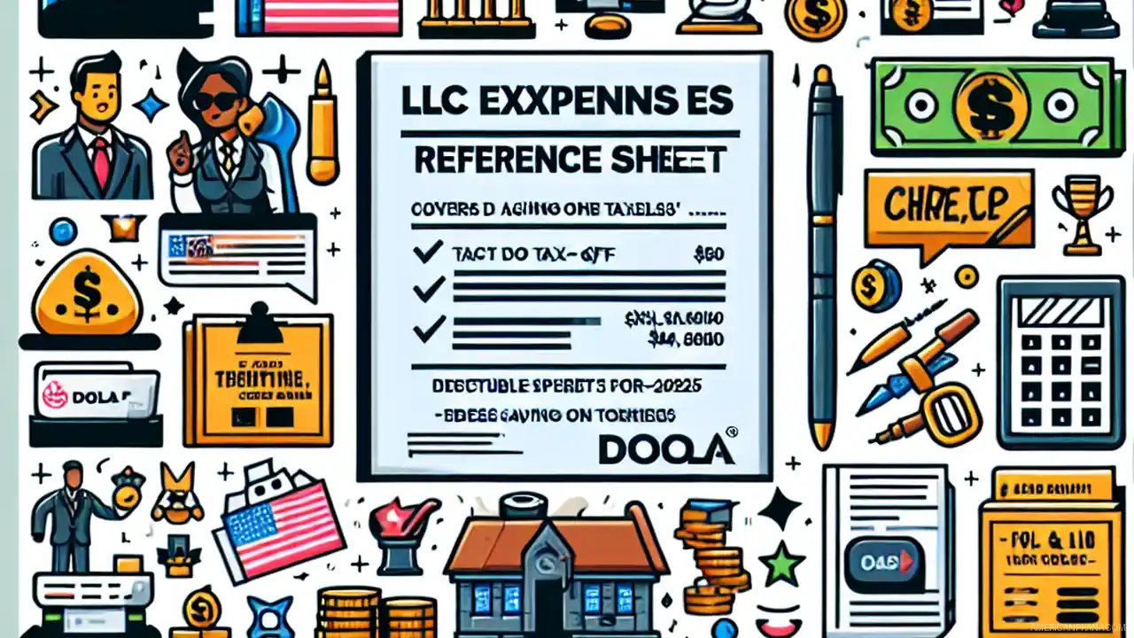 Hoja de referencia de gastos de LLC: amortizaciones de impuestos para 2025